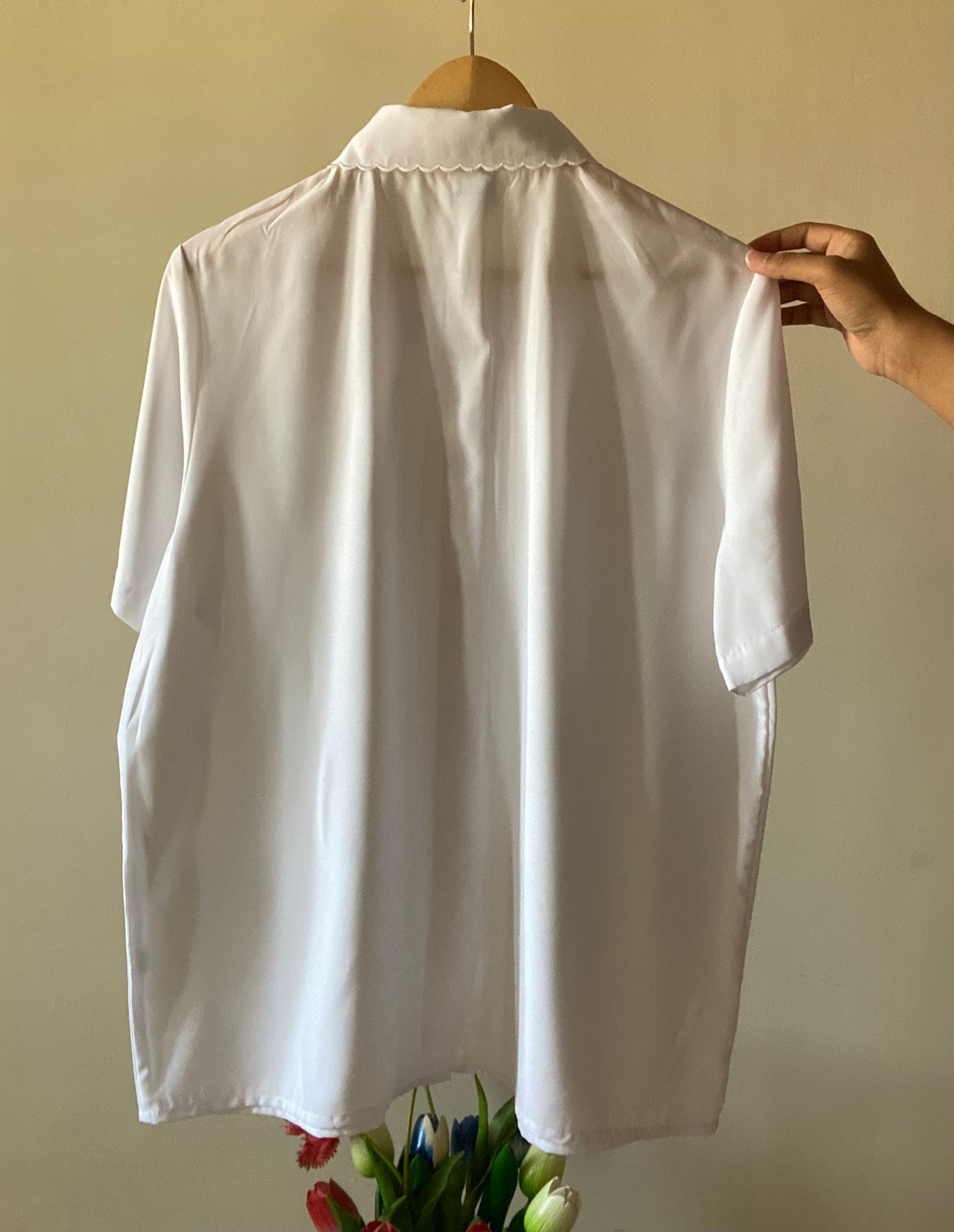 Floral Embroidered Vintage Shirt