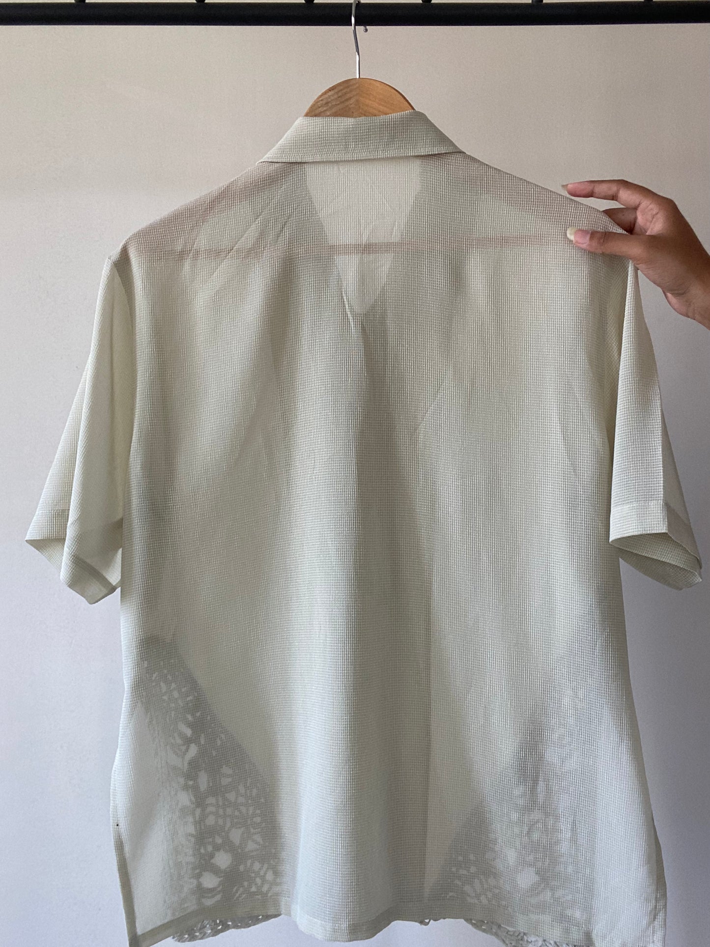 Elastic Line Art Inspired Vintage Shirt