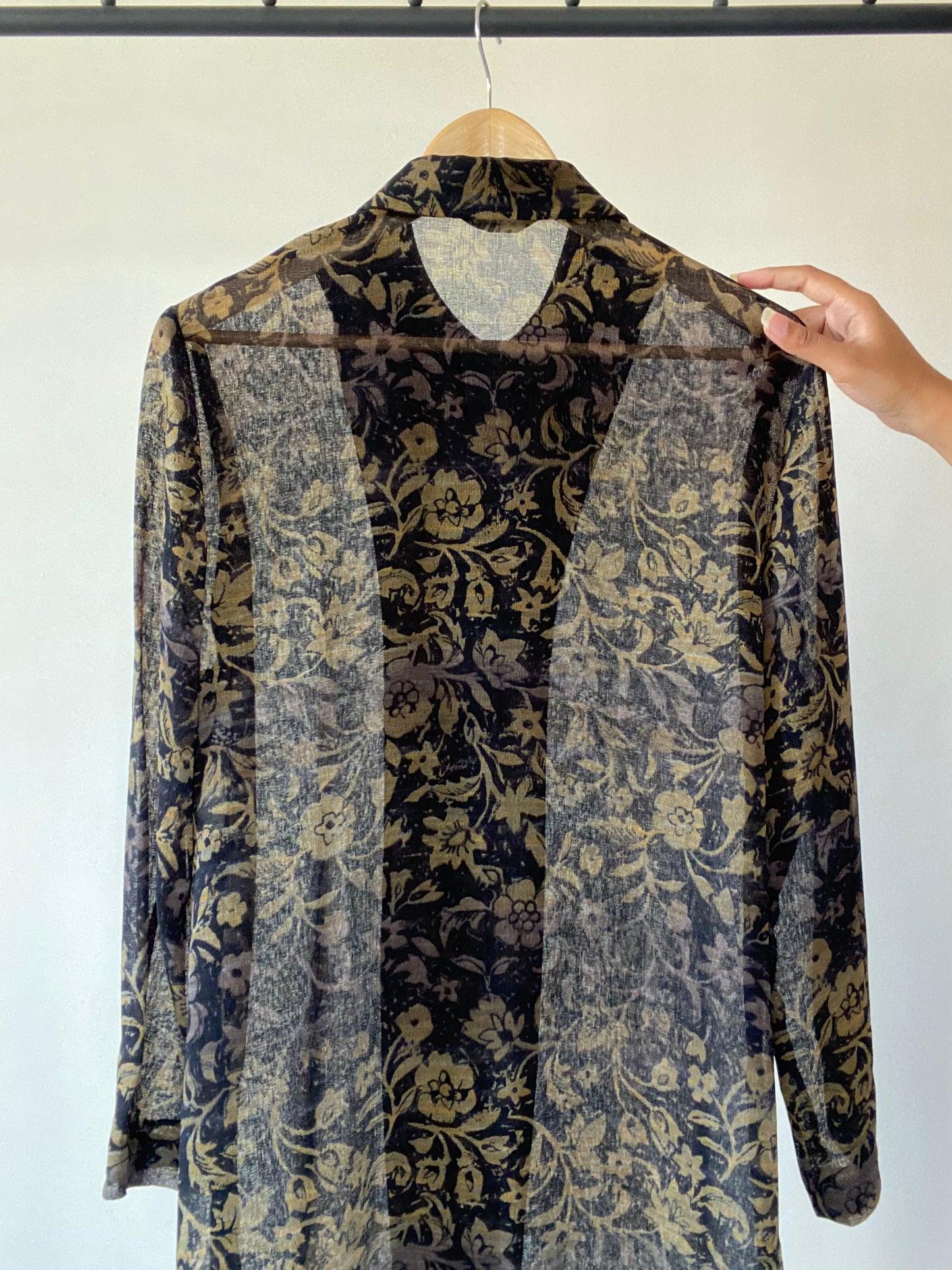Ethnic Motif Sheer Vintage Shirt