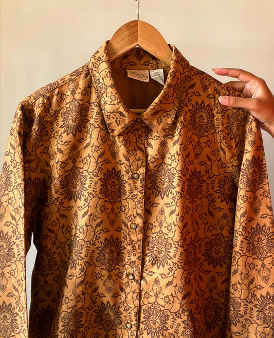 Ethnic Print Vintage Shaket