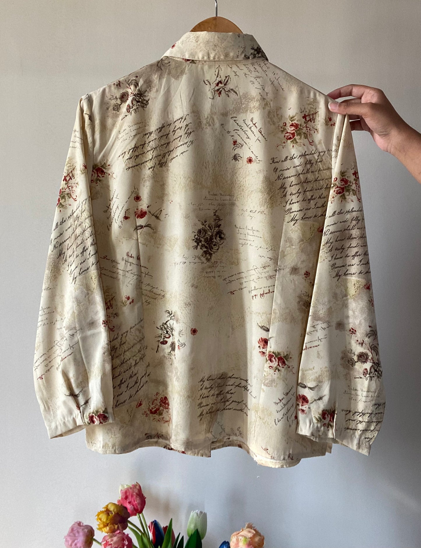 Written With Flowers Vintage Shirt