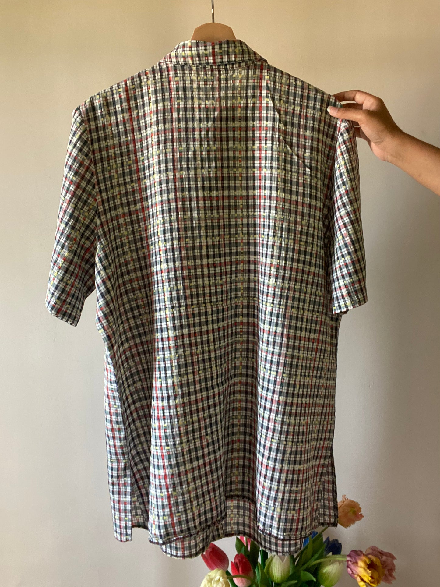 Textured Checked Vintage Shirt