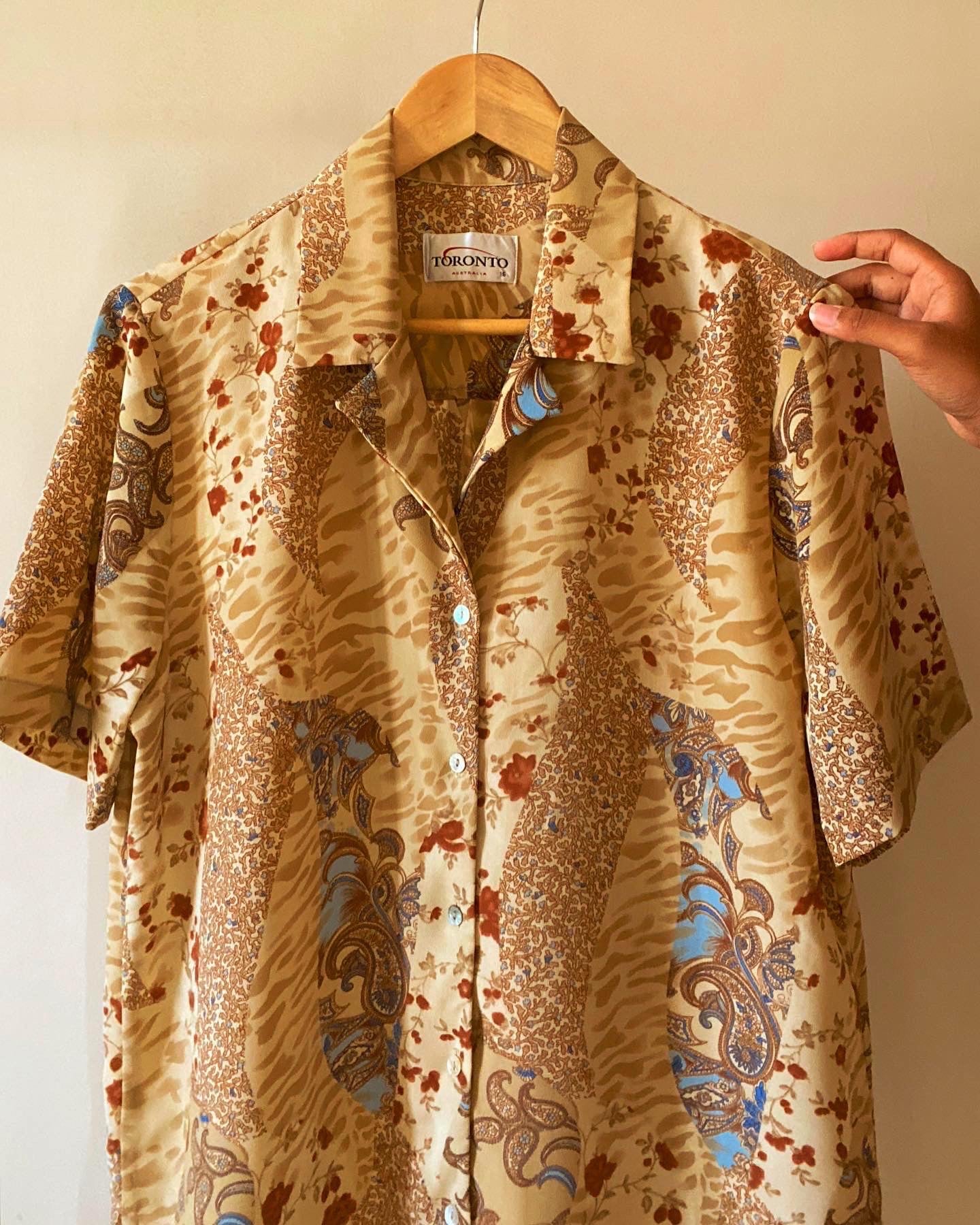 Floral and Animal Print Inspired Vintage Shirt