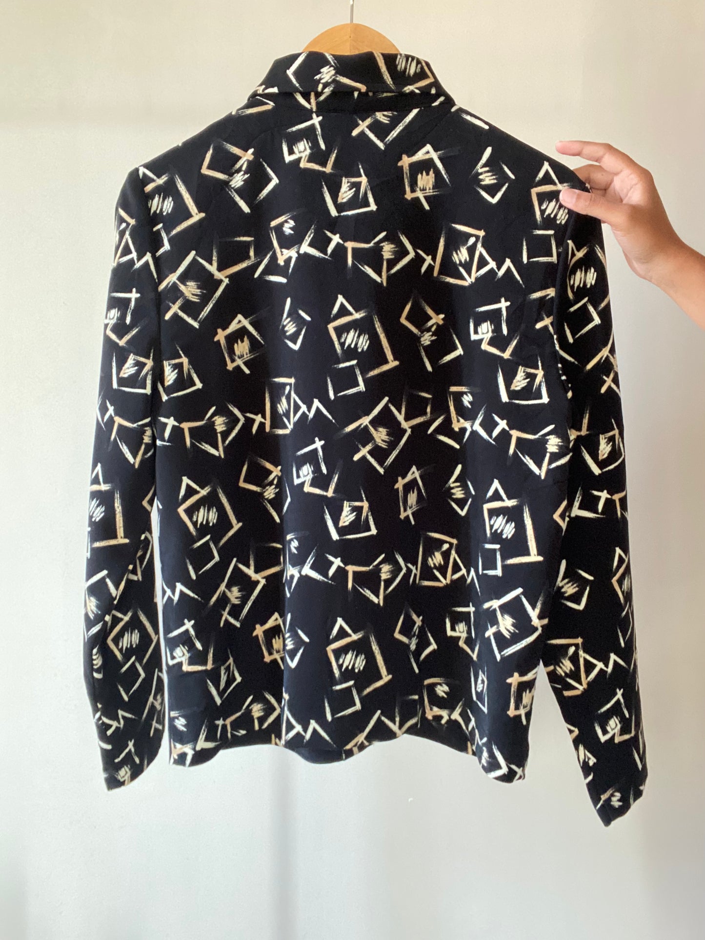 Abstract Print Vintage Shirt