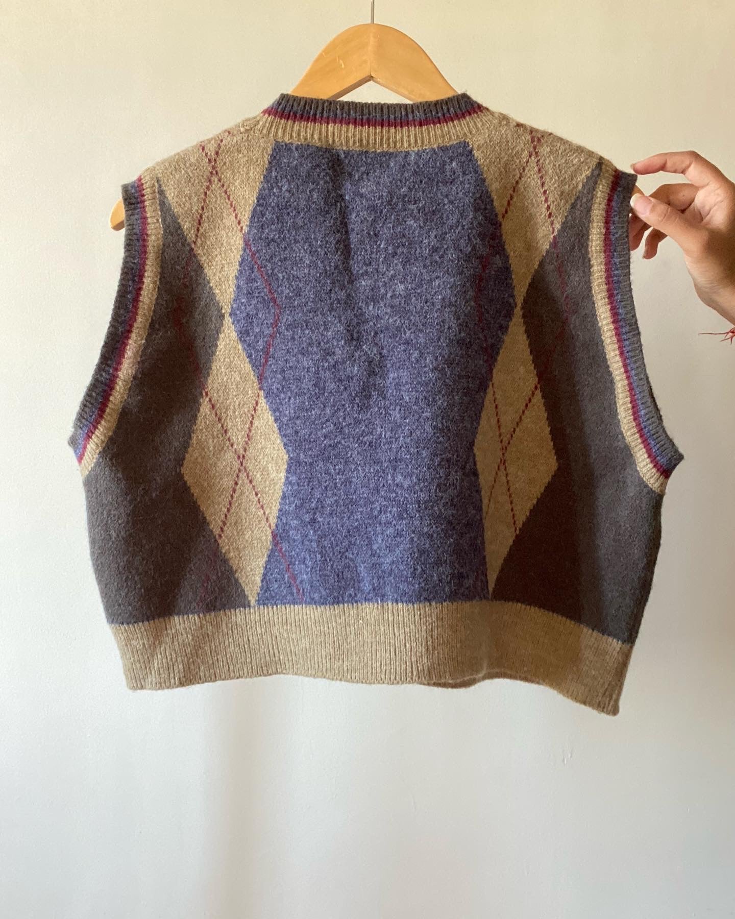 Argyle Vintage Sweater Vest