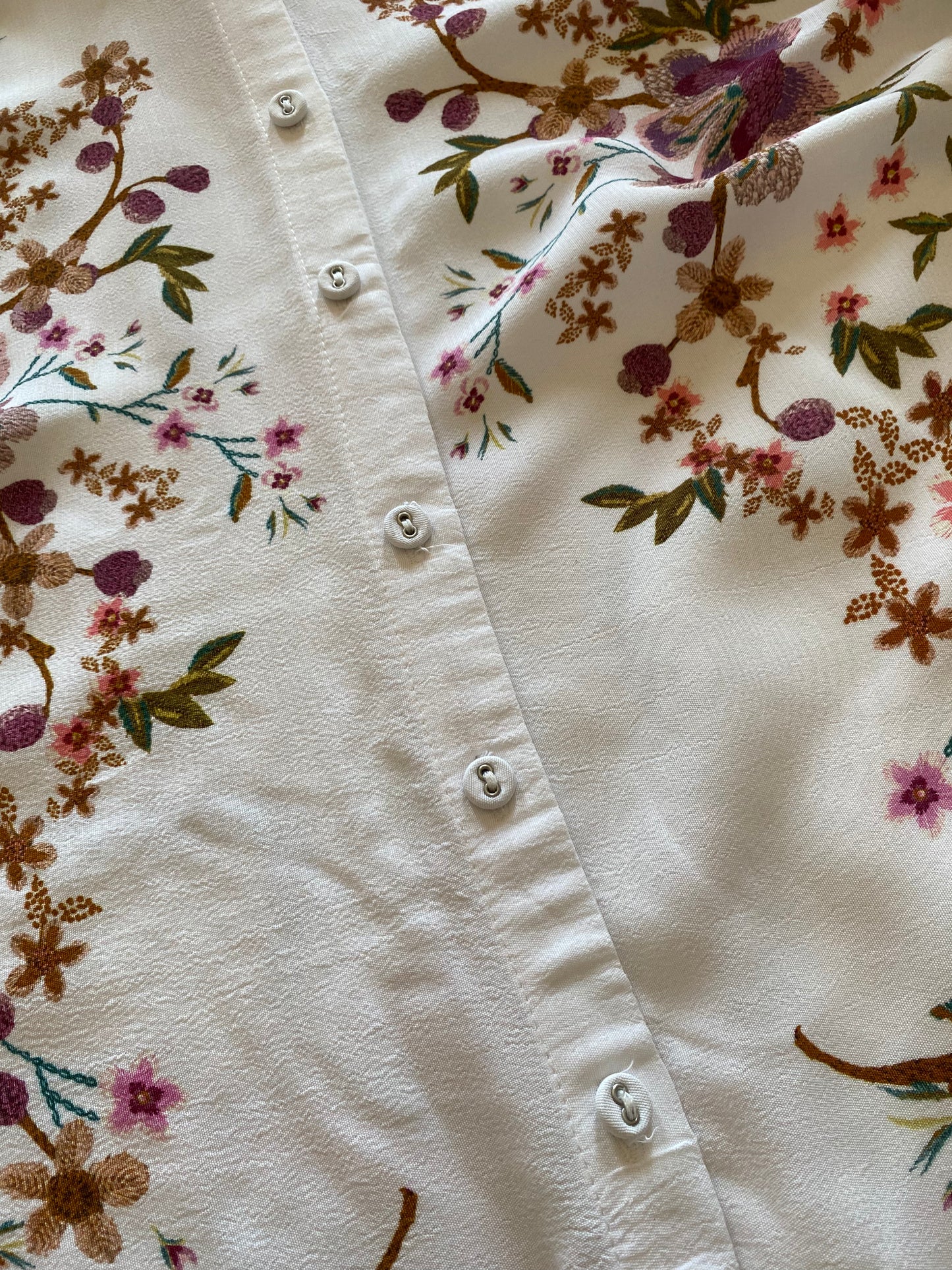 Vintage Floral Print Shirt