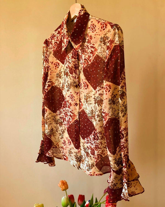 English Floral Dreamland Vintage Shirt