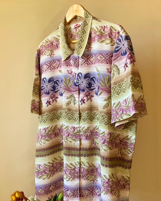 Hawaiian Multi Print Vintage Shirt