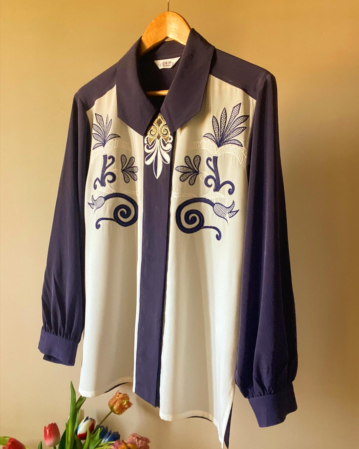 Colour Block Vintage Shirt