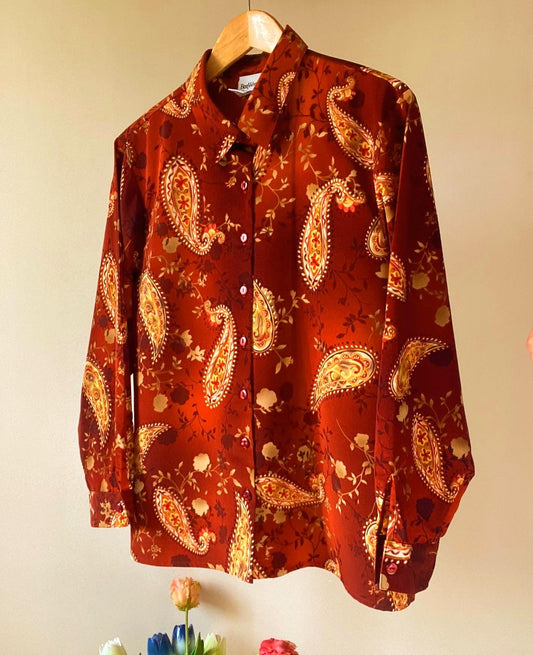 BonWorth Ethnic Print Vintage Shirt