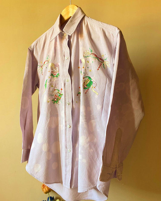 Vintage Denim Tie and Dye Shirt