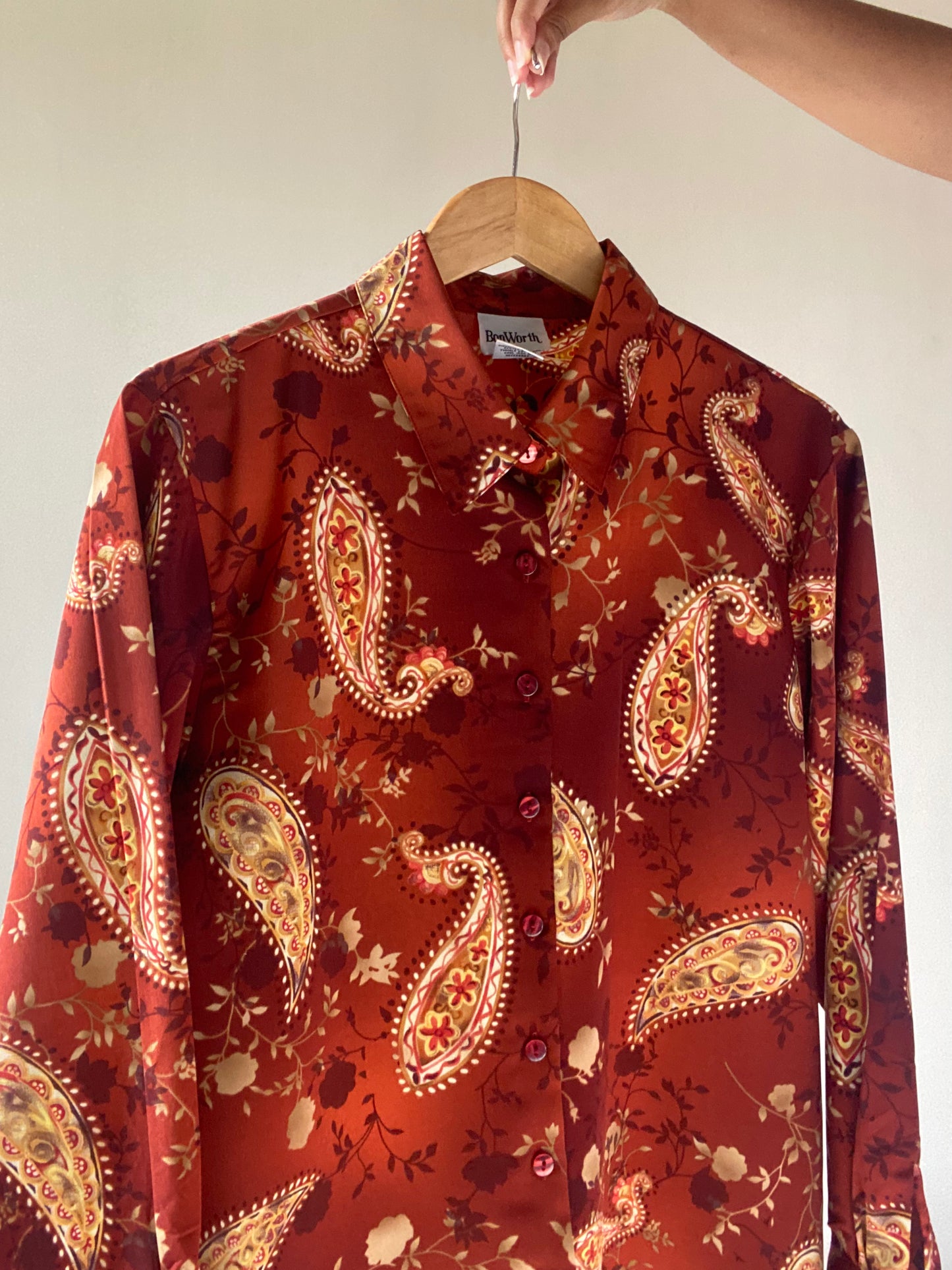 BonWorth Ethnic Print Vintage Shirt